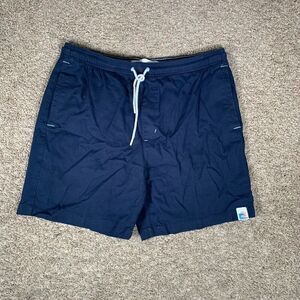 Laguna Mens Swim Cotton Blend Trunks‎ Shorts Navy Size Large